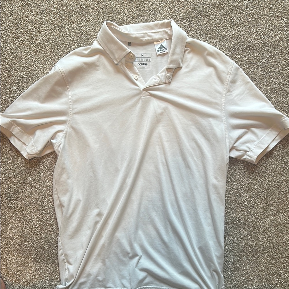 Adidas Men's White Polo Shirt